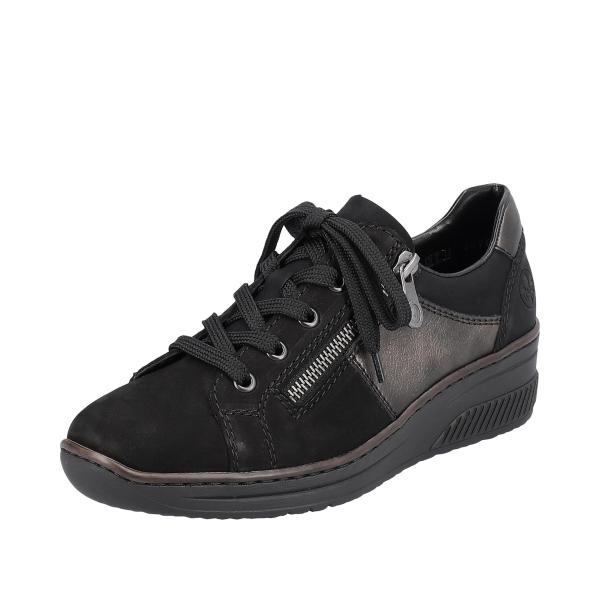 Rieker_Dames_Sneakers_Columbo_Zwart