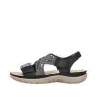 Rieker_Dames_Sandalen_Morokko_Zwart_6