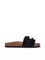 Verbenas_Dames_Slippers_Rocio_Serraje_Volante_Zwart