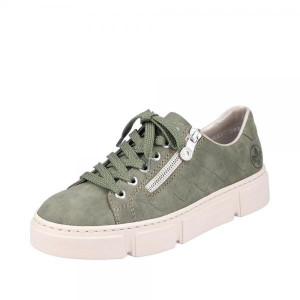 Rieker_Dames_Veterschoen_Morelia_Groen_1