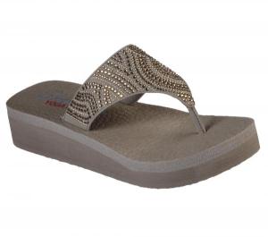 Skechers_Dames_Slippers_Slippers_Taupe