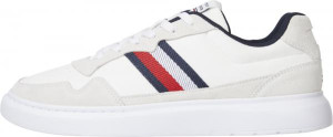 Tommy_Hilfiger_Heren_Sneakers_LIGHTWEIGHT_LEATHER_MIX_Wit